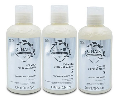 G Hair Escova Progressiva Alemã 3x250ml