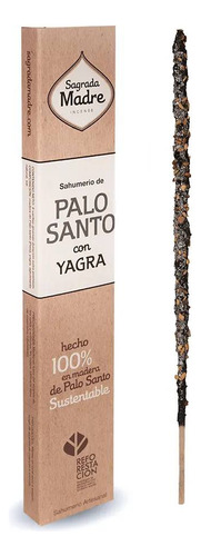 Vareta Sagrada Madre Linha Palo Santo fragrância Palo Santo - Yagra em caixa x 8 unidades  30g