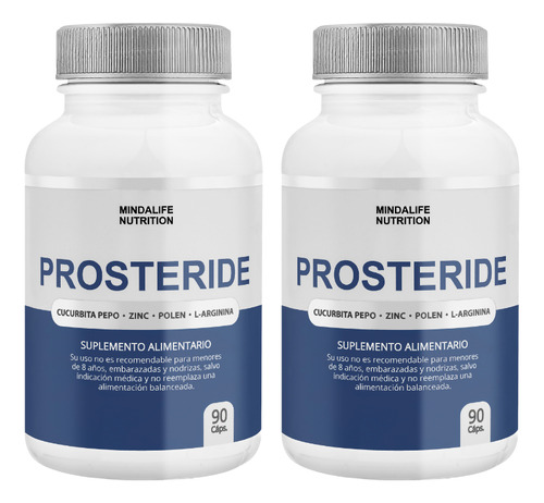 Suplemento Prosteride 90 Cápsulas Prostata Salud Masculina
