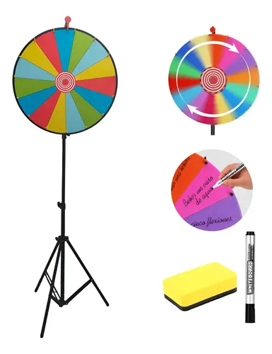 60cm Ruleta Giratoria De Fortuna Con Base Altura Ajustable2m | Meses ...