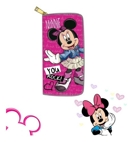 Minnie Mouse Cartera Para Mujer/ Monedero Tierno Mimi 