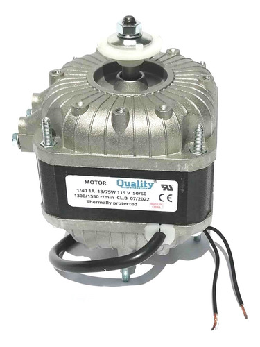 Motor Condensador Quality 1/40hp 115v. 18/75w 1550rpm 50/60