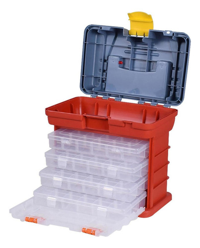 Caja De Herramientas Organizador De 4 Capas Utilidad Kit Mm