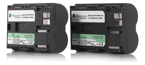 Powerextra 2 unidades Repuesto Para Canon Bp-511 bateria