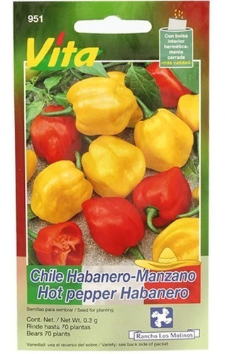 Semillas Chile Habanero Hortalizas Huerto Casero Urbano