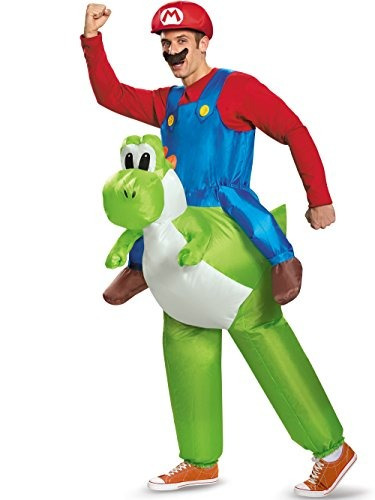 Disfrazar El Disfraz Adulto Mario Riding Yoshi Para Hombre.