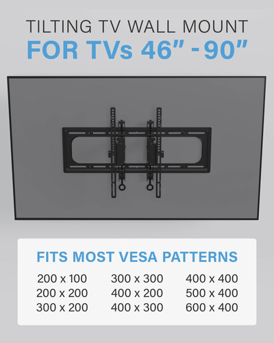 Soporte De Pared Sanus Vlt6 Inclinable Para Televisores Gran