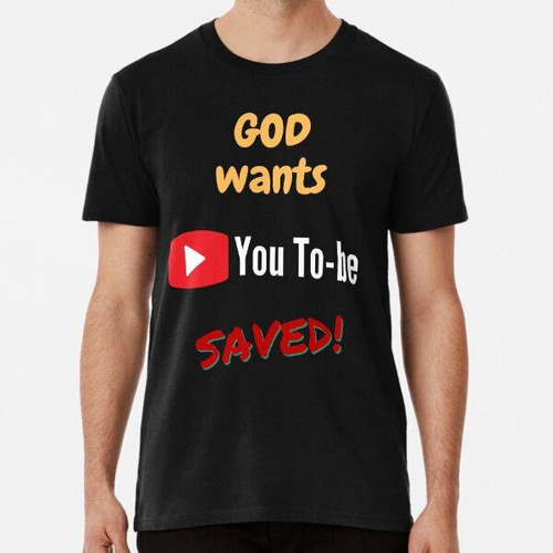 Remera Chistes Cristianos Divertidos Sobre You Tube Algodon 