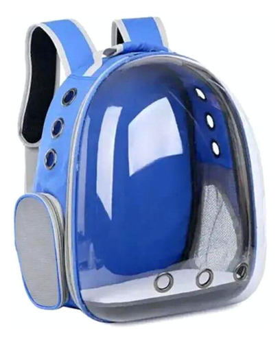 Mochila Pet Astronauta Para Cães Ou Gatos Azul