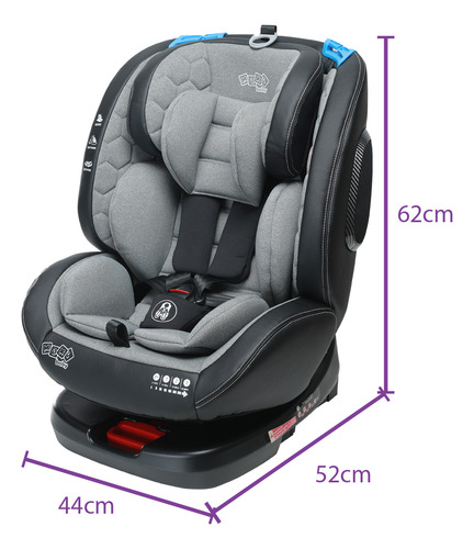 Cadeira Bebe Carro Até 36kgs Isofix Max360 Maxi Baby