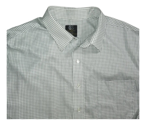 Camisa Hombre Gs Talla 19 34-35 Algodón 100% Impecable