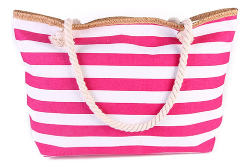 Bolso De Playa Reutilizable Con Cremallera Lisa