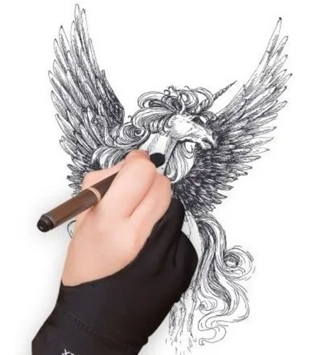 Guante Artista Dibujo Tablet, Tableta Gráfica iPad Pencil