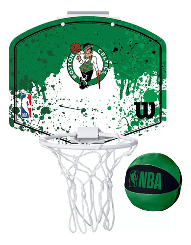 Mini Tablero + Mini Pelota De Básket Wilson Nba Team Boston 