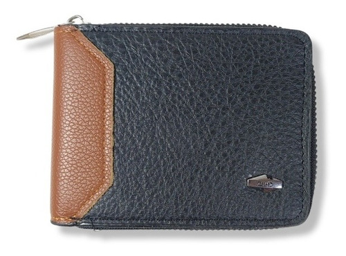 Cartera Billetera Caballero Fina Elegante Genuina Piel Vegan