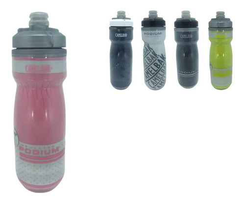 Garrafa De Água Bike Esporte Squeeze Podium Chill Camelbak R Cor Rosa