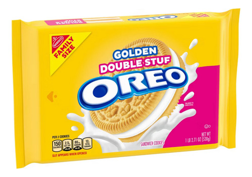 Oreo Galletas Doradas Doble Relleno 18.71 Oz(530.41 G)
