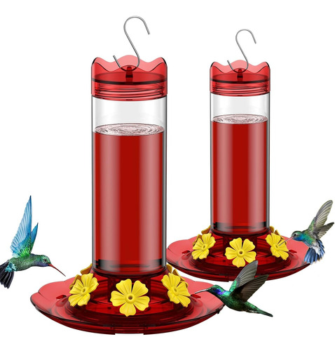 Bebedero Colibríes 01 Unid Aves Vidrio Colgante 16oz-6flores