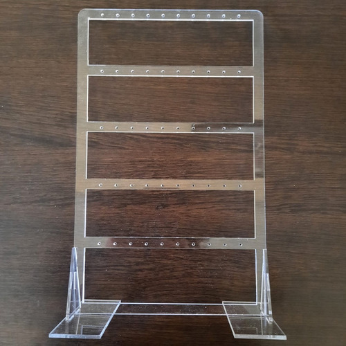 Imagen 4 de 8 de Exhibidor De Aros Para Joyería 25 Pares En Acrílico De 3mm
