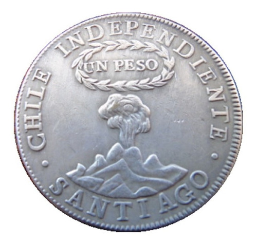 Moneda Chilena Peso Volcán 1817