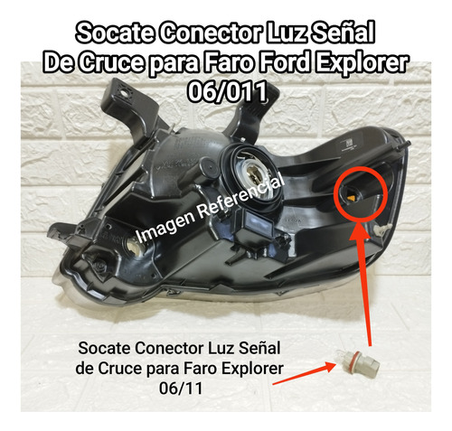 Socate Conector Luz De Cruce Para Faro Ford Explorer 06/11