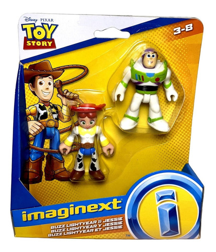 Mini Bonecos Buzz Lightyear E Jessie Toy Story Disney