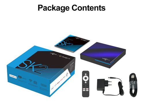 Ugoos Sk2 Realtek Rtd1325 Cpu Androidtv 12 Box De 4 Gb Y 32