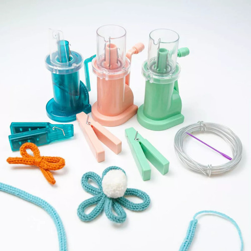 Máquina De Tejer A Mano Para Juego De Hilo De 12 Colores.