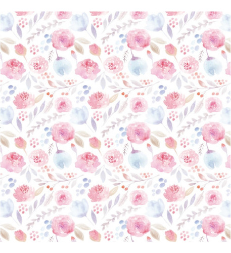 Cobertor Ligero Cuna Floral Microfibra Ultra Suave Baby Inc Color Multicolor