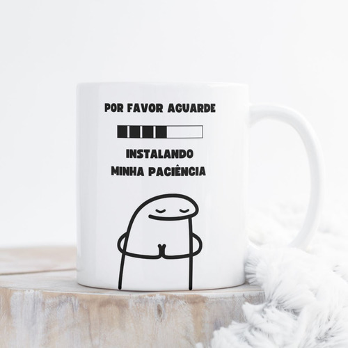 Caneca Xícara De Porcelana Personalizada Meme Flork Presente