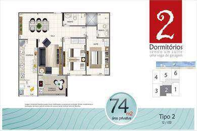 Imagem 6 de 9 de Apartamento Em Praia Grande Bairro Aviação - V2977