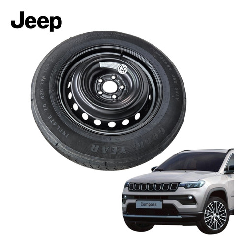 Pneu Estepe Jeep Compass 2022 Original (Usado)