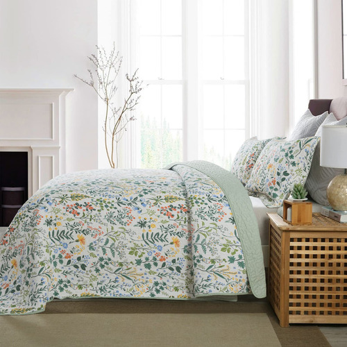 Newlake Juego De Colcha Y Edredón De Patchwork Reversible -
