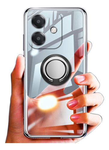 Funda Para Oppo A40 4g Transparente Anillo