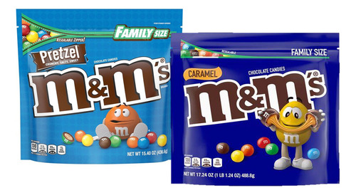 2 Bolsas De Chocolates M&m's Family Size 2 Sabores