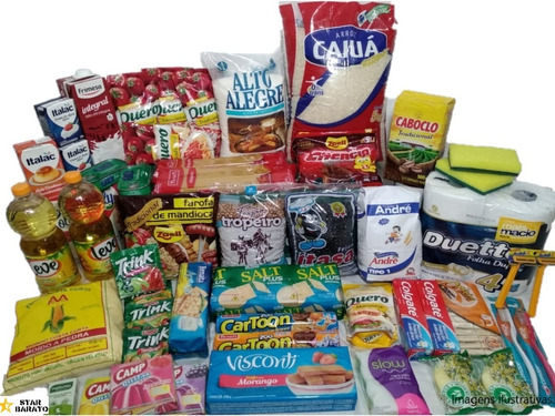 Cesta Basica Completa 30 Itens Alimentos E Higiene 