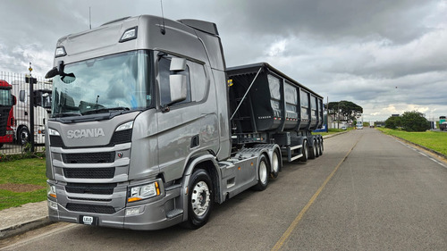 Scania R450 6x2 Highline Ano 23 +4 Eixo Basculante 55m3 2024