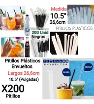 Comprar Pitillos Plasticos Envueltos 25cm 200 Unid 10 1\u002F2