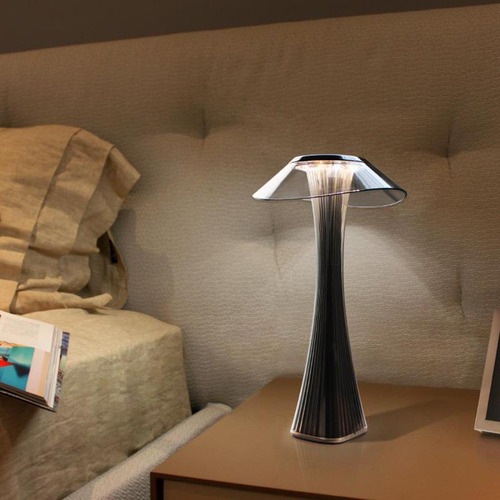 Lámpara De Mesa De Noche Moderna Lámpara De Gris Oscuro