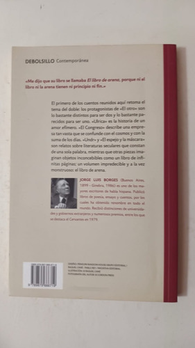 El Libro De Arena-jorge Luis Borges-ed.debolsillo-(59) (Usado)