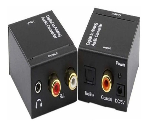 Imagen 2 de 8 de Conversor Audio Digital A Rca + Cable Optico Digital 1 Mts