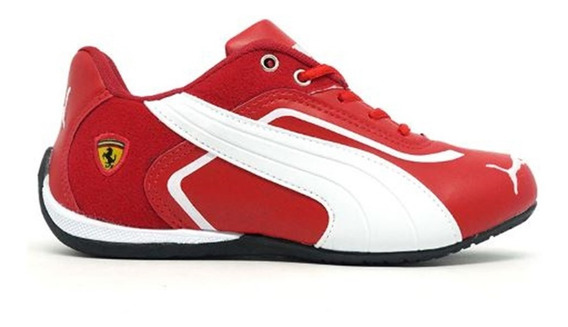 tenis puma scuderia ferrari vermelho