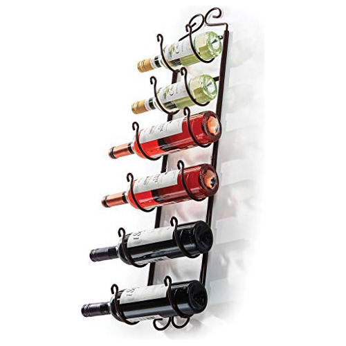 Soporte Toallas Y Soporte Vinos Bronce, Montado Pared, ...