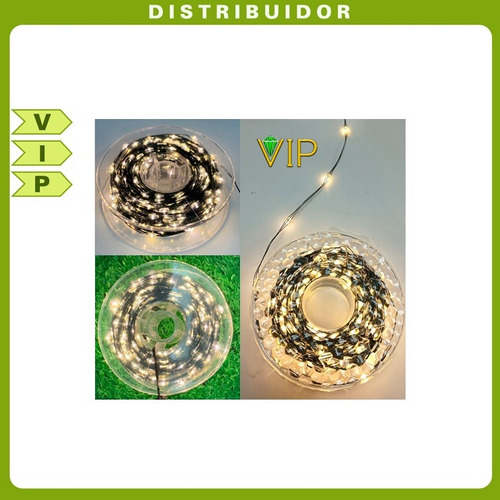 Luz Led De Hada Carrete 25mts Hilo Led Hada Con Pulsador