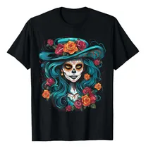 Comprar Remera De Los Muertos La Catrina Día De Muertos Calavera De