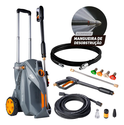 Lavadora e Desobstruidora de Alta Pressão WAP 5100 TURBO ULTRA Motor Indução 2300 PSI 2500W 550 L/h 220V
