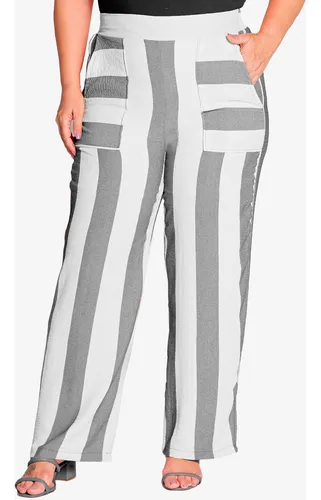 Calça listrada cheap mercado livre