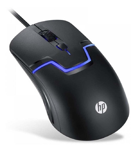 Mouse Usb Gaming Rgb Hp M100 Alambrico 4 Botones 1600 Dpi 