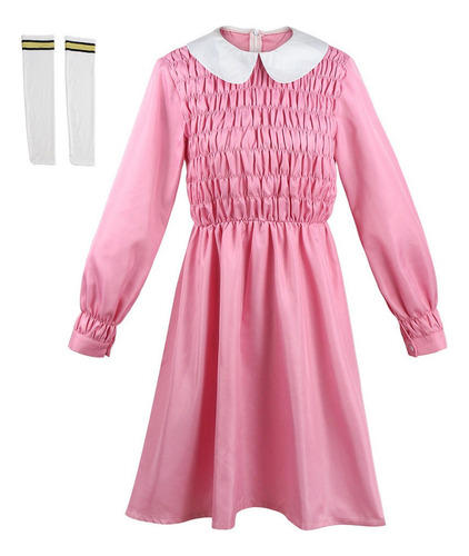 Vestido De Fantasia Rosa Stranger Things, 3ª Temporada