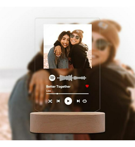 Placa Musical Personalizada Con Código Spotify - Regalo Únic